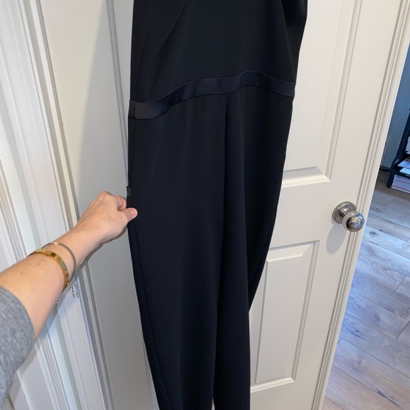 NWT Parker Racer Back-back Tuxedo Crepe Jumpsuit - Picture 5 of 9